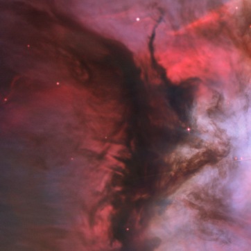 M43 Detail of Hubble Space Telescope photograph of nebula M43