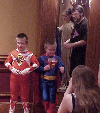 one power ranger, one superman